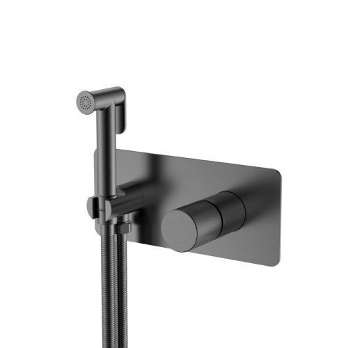 Гигиенический душ со смесителем Boheme Stick 127-GM.4 черный