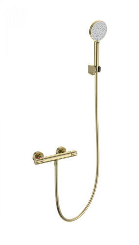 Смеситель для душа Wonzon & Woghand Inn WW-B2063-A-BG настенный золото с термостатом