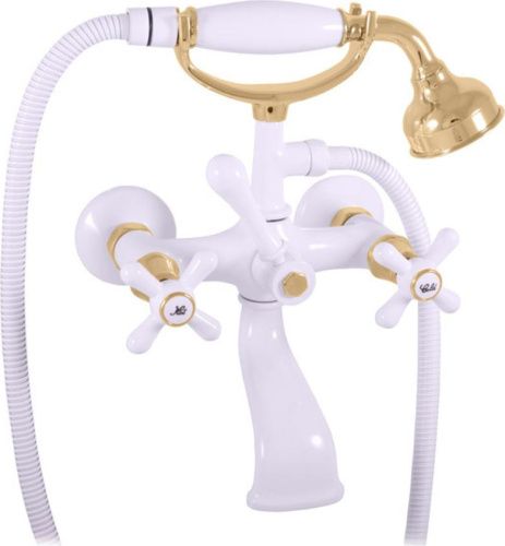 Смеситель для ванны и душа RavSlezak MORAVA RETRO MK359.5/2BZ настенный белый