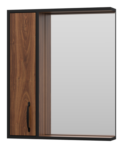 Зеркало-шкаф Misty Кедр П-Кед04060-011Л 60х70 подвесной