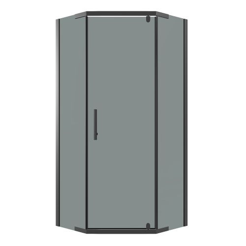 Душевой уголок Niagara Eco NG-1010-14DT 100х100 стекло тонированное профиль черный без поддона