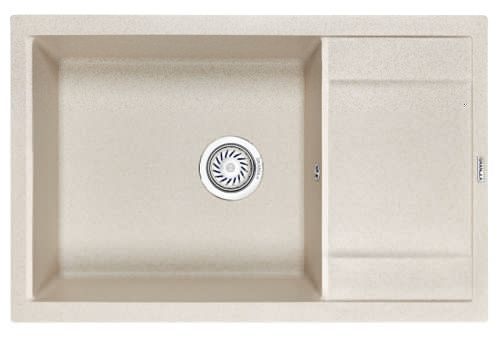 Кухонная мойка Granula 7805, ПИРИТ 78х50 цвет бежевый поверхность матовая