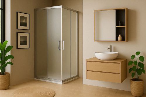 Душевой уголок Royal Bath HPD RB7080HPD-C-ST 80х70 стекло матовое профиль сатин без поддона