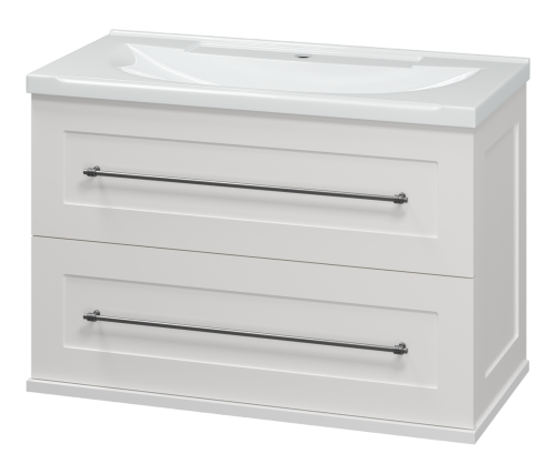 Тумба под раковину Misty Марта П-Мрт09080-011Пр 80х40 подвесная цвет белый
