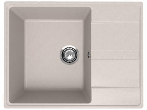 Кухонная мойка Ulgran Quartz Prima 650-10 65х50 цвет бежевый