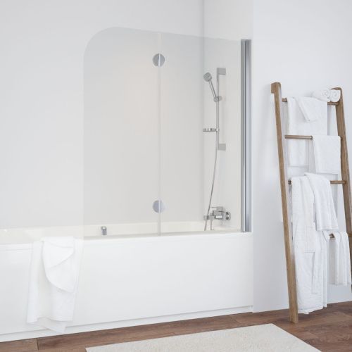 Душевая шторка на ванну Vegas-Glass E2V+E2V NOVO E2V 120 08 crystalvision R 120х140 стекло прозрачное профиль хром ориентация правая