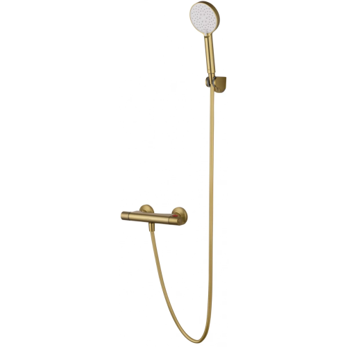 Смеситель для душа Wonzon & Woghand Inn WW-B2005-A-BG настенный золото с термостатом