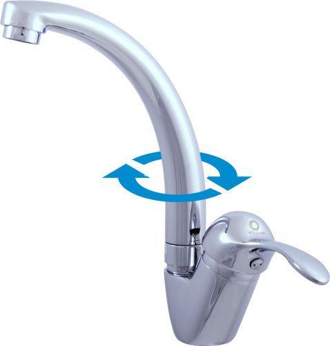 Смеситель для кухни RavSlezak LABE L006.5/2 на мойку хром