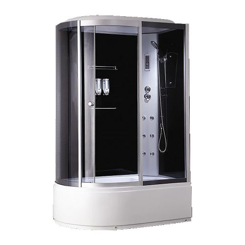 Душевая кабина Loranto CS-007 CS-007-2R 135*85* 85х135 асимметричная с крышей ориентация правая