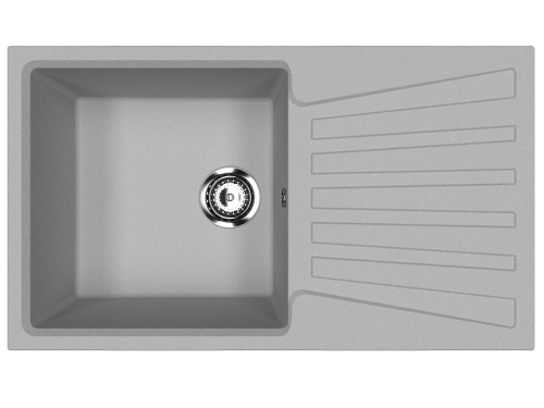 Кухонная мойка Ulgran Classic U-703-342 85х50 цвет серый