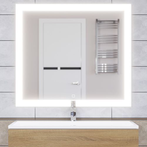 Зеркало с подсветкой и антизапотевателем Uperwood Barsa 2930205445 90х80 подвесное