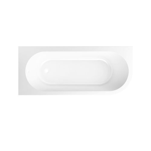 Ванна акриловая Lavinia Boho Art II 3713170L 170х75 пристенная асимметричная без каркаса