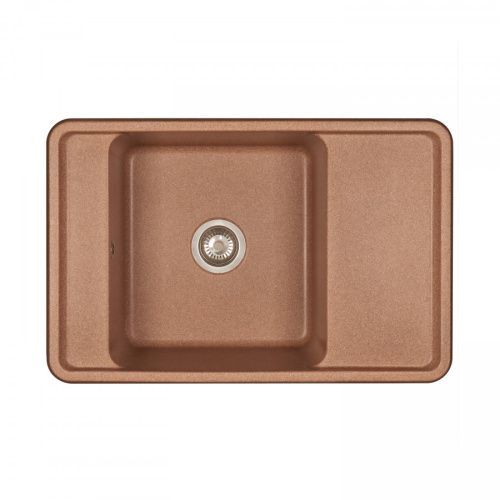 Кухонная мойка Aquaton Беллис 1A725032BS270 80х50 цвет коричневый поверхность матовая