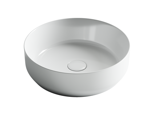 Раковина из сантехнического фарфора Ceramica Nova ELEMENT CN6022 40х40 накладная цвет белый без отверстий под смеситель