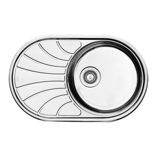 Кухонная мойка Iddis Suno SUN77SDi77S 75х50 цвет серый поверхность глянцевая