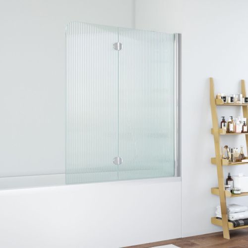 Душевая шторка на ванну Vegas-Glass E2V+E2V NOVO E2V 120 08 Moru R 120х140 стекло рифленое профиль хром ориентация правая