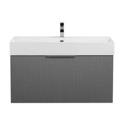 Тумба под раковину Cezares PREMIUM 55444 90х40 подвесная цвет серый