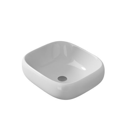 Раковина из сантехнического фаянса Grossman Falcon GR-3053 50х40 накладная цвет белый без отверстий под смеситель