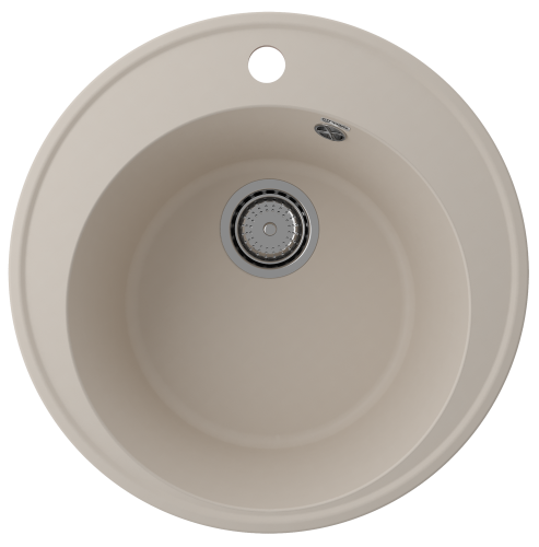 Кухонная мойка Ulgran Quartz Nora 485-02 50х50 цвет бежевый поверхность матовая