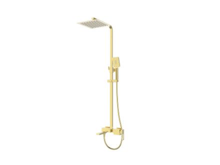 Душевая стойка BelBagno LUCE LUC-VSCM-ORO настенная цвет золото
