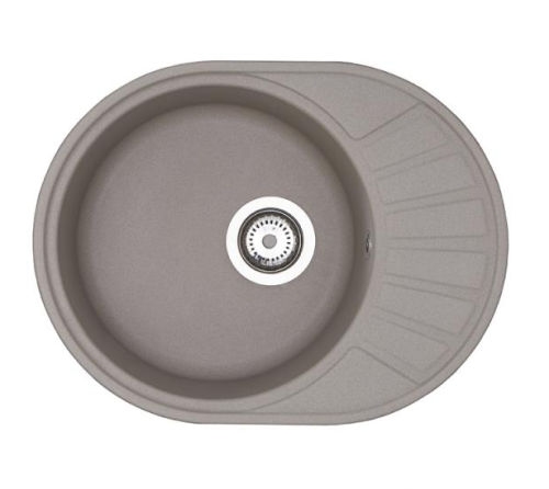 Кухонная мойка Aquaton Чезана 1A711232CS250 55х45 цвет серый поверхность матовая