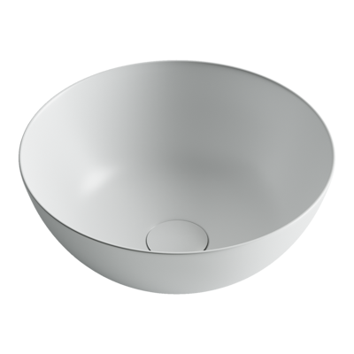 Раковина из сантехнического фарфора Ceramica Nova ELEMENT CN6003 40х40 накладная цвет белый без отверстий под смеситель