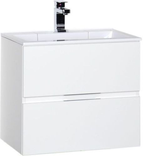 Тумба с раковиной Aquanet Алвита 00213095 60х50 подвесная цвет белый