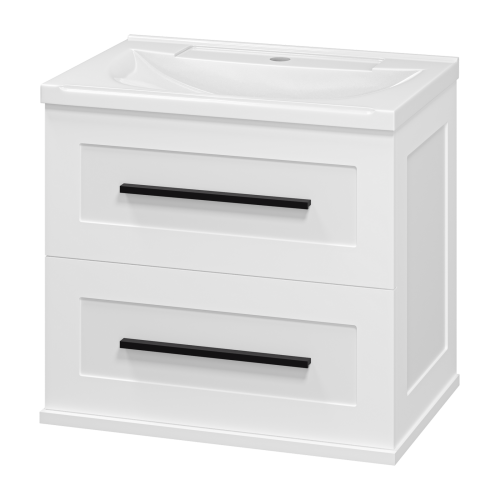 Тумба под раковину Misty Модерн П-Мод09060-011Пр 60х40 подвесная цвет белый