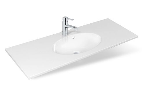 Раковина из искусственного камня Эстет Вегас ФР-00014920 120х50 накладная цвет белый 1 отверстие под смеситель