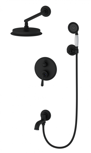 Душевая система Wonzon & Woghand Steam WW-88939008-MB встраиваемая в стену цвет черный