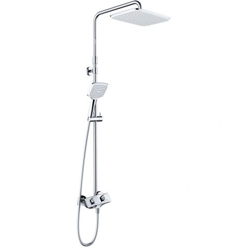 Душевая стойка Kludi COCKPIT Explorer 8005005-00 настенная цвет хром с термостатом