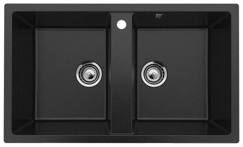 Кухонная мойка Ulgran Classic U-708-308 85х50 цвет черный