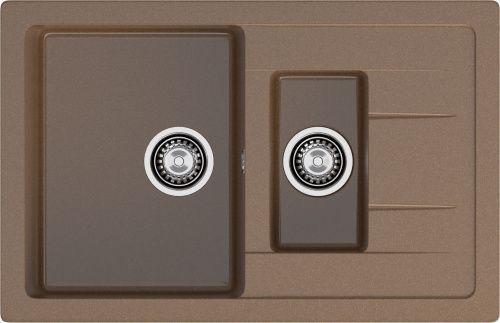 Кухонная мойка Granfest Quadro Q-775KL терракот 75х50 цвет коричневый поверхность матовая
