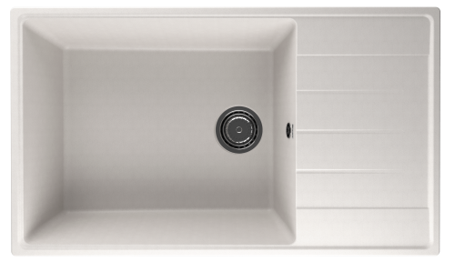 Кухонная мойка Ulgran Quartz Prima 860-01 85х50 цвет белый