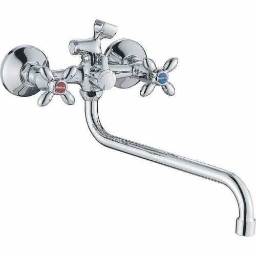 Смеситель для ванны и душа Haiba HB2227-2 настенный хром