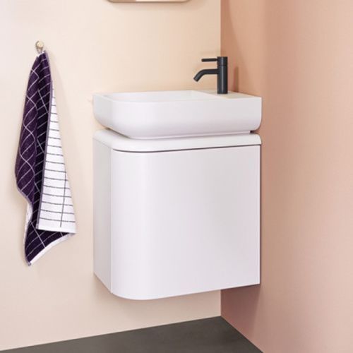 Тумба с раковиной Burgbad B.ME SGUC050LF5981G0126C0001*1 50х30 подвесная цвет белый