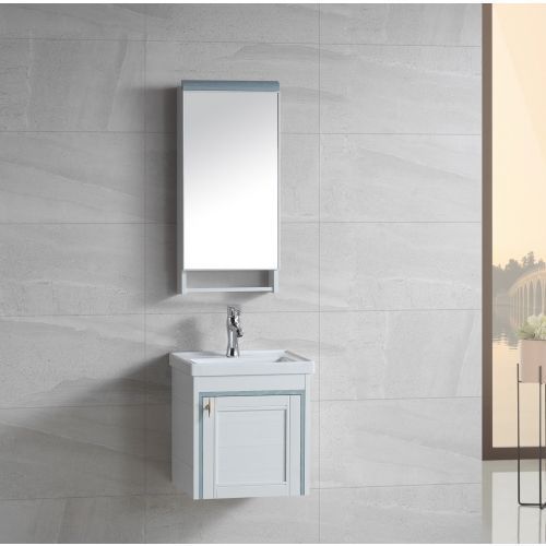 Комплект мебели: тумба с раковиной + зеркало River SOFIA 10000003960 40х40 подвесной цвет белый