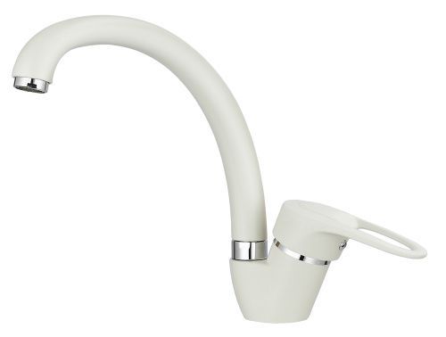 Смеситель для кухни Granula 03-ST, БЕЛЫЙ на мойку белый