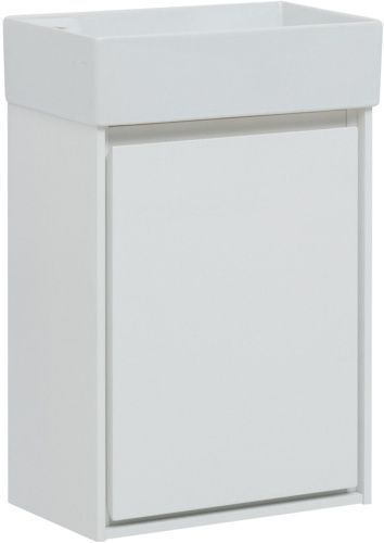 Тумба под раковину Aquanet Милан 00339962 40х20 подвесная цвет белый