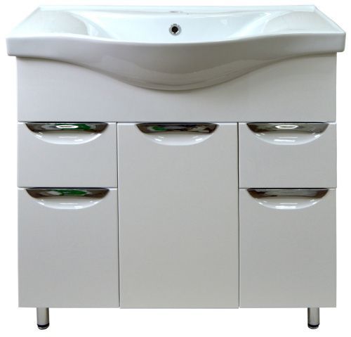 Тумба с раковиной Loranto Стиль CS00070446 80х50 напольная цвет белый