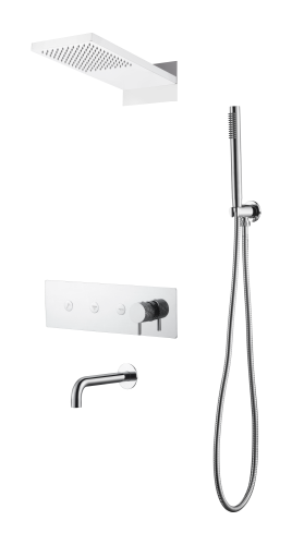 Душевая система Boheme Fusion 130-2-CR встраиваемая в стену цвет хром