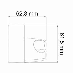 Держатель для душа Wasserkraft A014 хром - фото 3