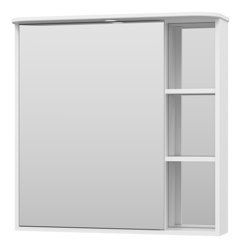 Зеркало-шкаф Misty Венера П-Внр04080-01СвЛ 80х80 подвесной цвет белый