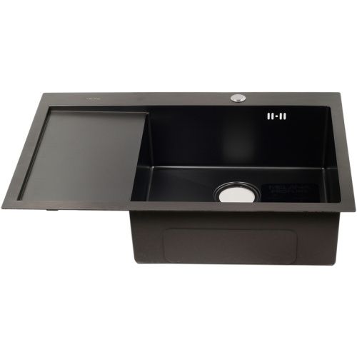 Кухонная мойка Melana ProfLine D7851HB-R графит 80х50 цвет серый поверхность брашированная