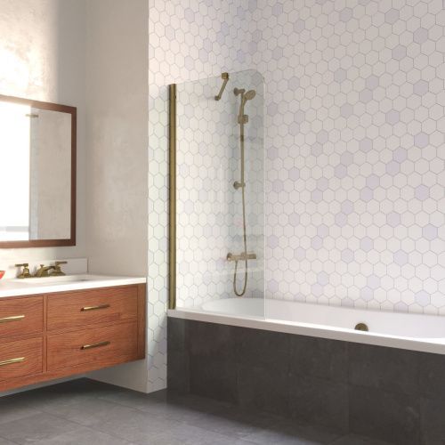 Душевая шторка на ванну Vegas-Glass EV LUX ST EV LUX ST 76 05 crystalvision L 75х150 стекло прозрачное профиль бронза ориентация левая