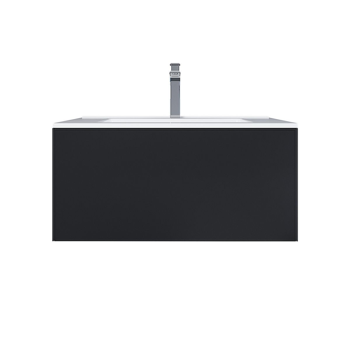Тумба с раковиной Uperwood Parma Premium 39330205464 80х50 цвет черный