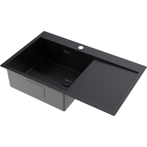 Кухонная мойка Omoikiri Akisame 86-L Side 4997043 85х50 цвет серый поверхность матовая