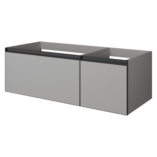 Тумба под раковину Armadi Art Quatro 790-M2-120-L-A 120х50 подвесная цвет серый
