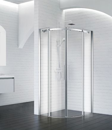 Душевой уголок BelBagno ACQUA ACQUA-R-2-90-C-Cr 90х90 стекло прозрачное профиль хром без поддона