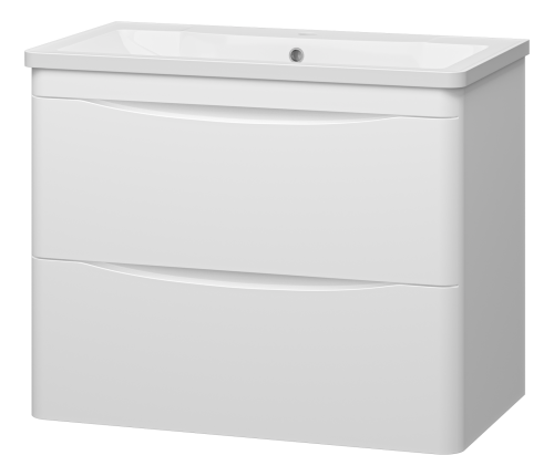 Тумба под раковину Misty Атлантик П-Атл-01080-011П2Я 80х50 подвесная цвет белый